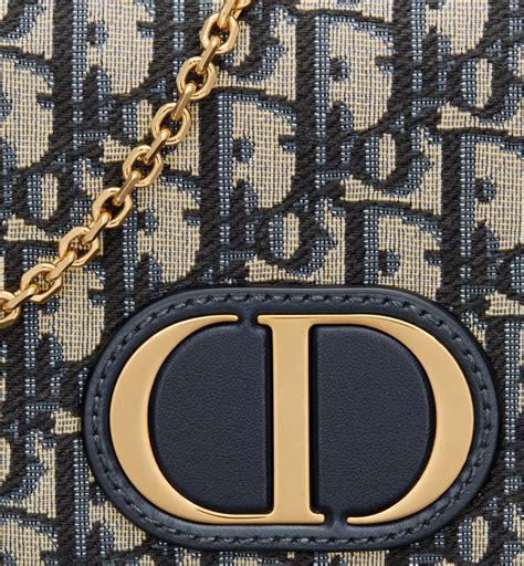 30 montaigne 2-in-1 pouch blue dior oblique jacquard